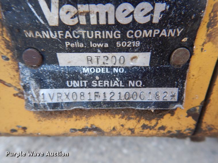 image for item FX9043 2002 Vermeer RT200 trencher