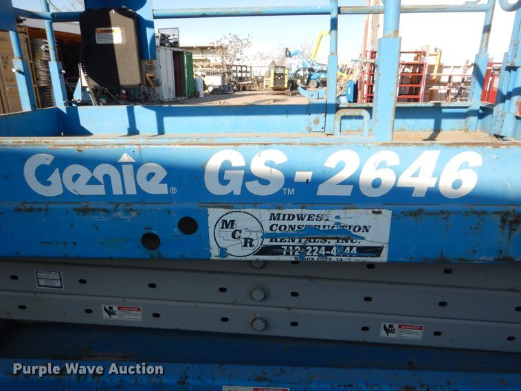 image for item FX9045 Genie GS-2646  scissor lift
