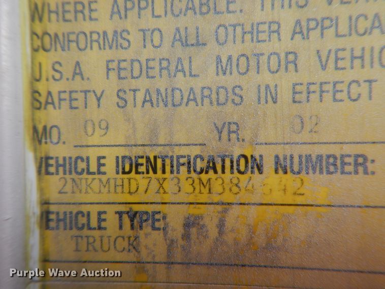 image for item FX9073 2003 Kenworth T300 service truck with crane