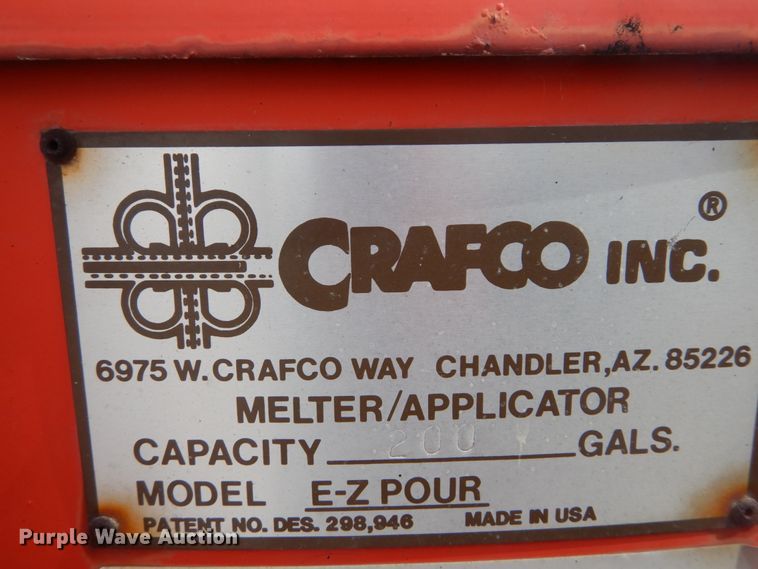 image for item GB9832 1995 Crafco EZ Pour 200 melter/applicator