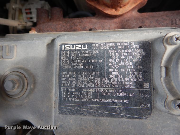 image for item GB9879 2007 Case CX75 SR mini excavator