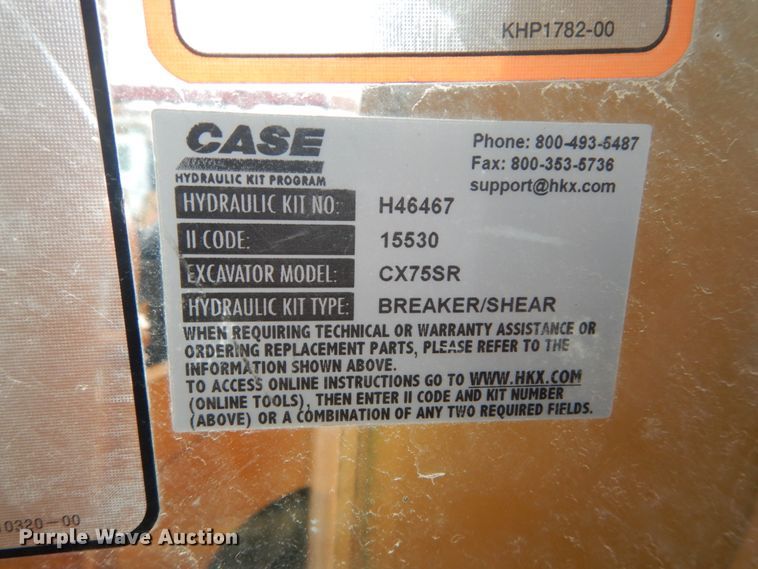 image for item GB9879 2007 Case CX75 SR mini excavator