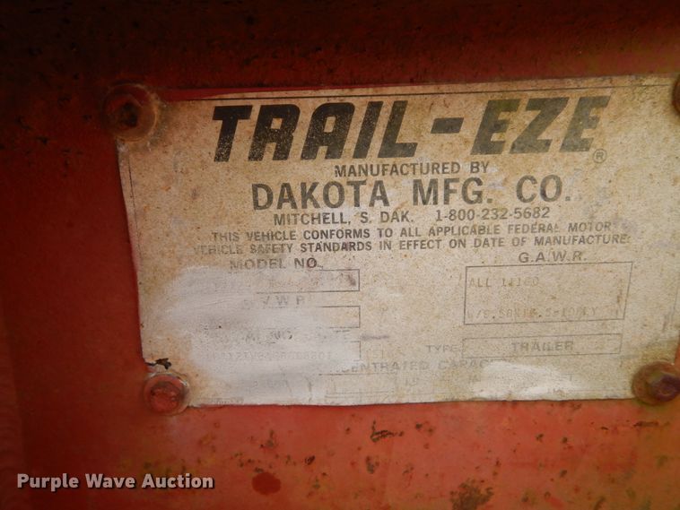 image for item GB9884 Trail-Eze tilt deck equipment trailer