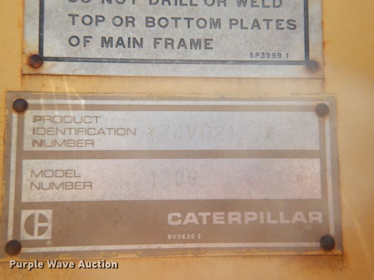 image for item GB9926 1984 Caterpillar 130G motor grader