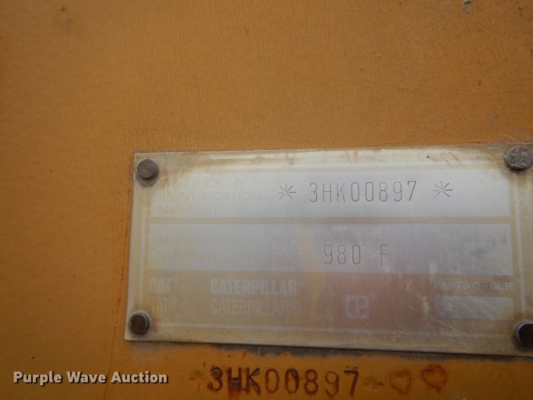 image for item GB9935 1994 Caterpillar 980F  wheel loader