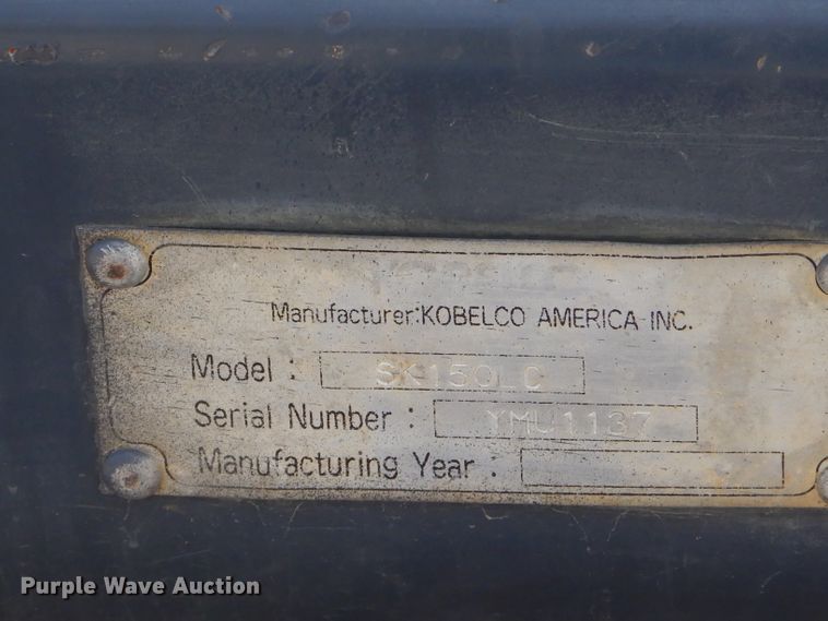 image for item GP9025 1996 Kobelco SK150LC excavator