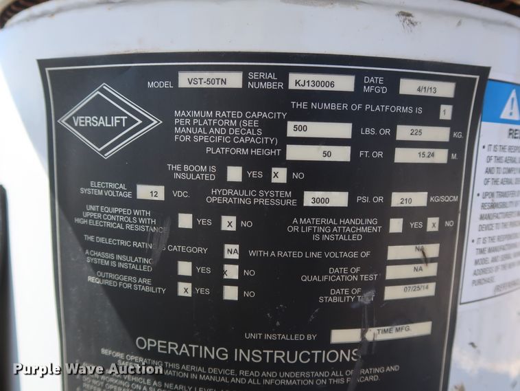 image for item GS9845 2014 Dodge Ram 5500HD bucket truck