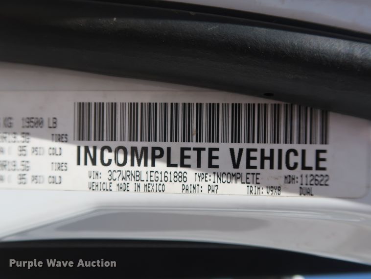 image for item GS9845 2014 Dodge Ram 5500HD bucket truck