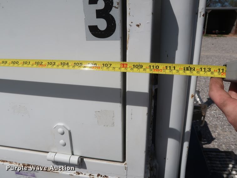 image for item GS9846 2013 Ford F550 Super Duty XL Crew Cab utility bed truck with crane