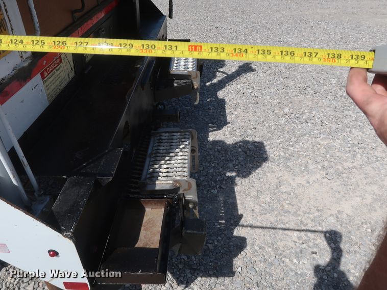 image for item GS9846 2013 Ford F550 Super Duty XL Crew Cab utility bed truck with crane