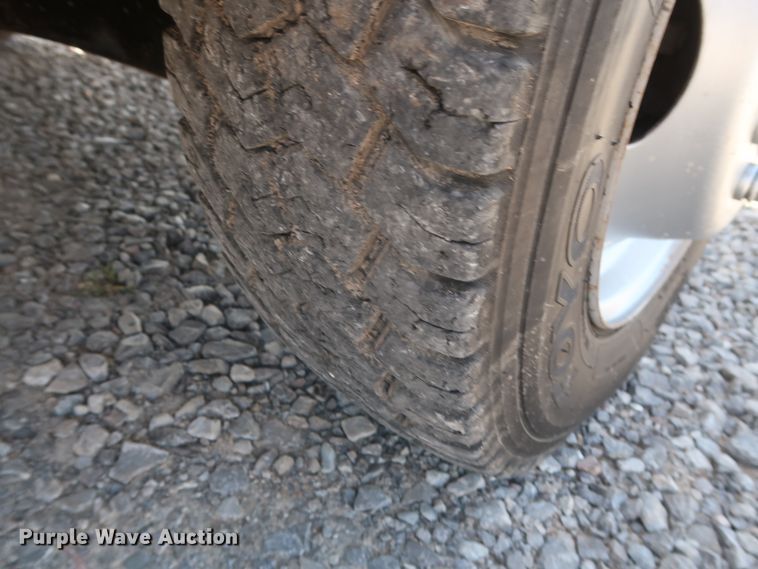 image for item GS9846 2013 Ford F550 Super Duty XL Crew Cab utility bed truck with crane