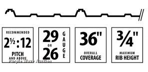 image for item H1360 (60) sheets of metal roofing/siding