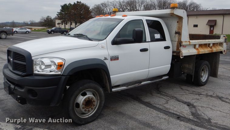 image for item DF3039 2009 Dodge Ram 5500HD Quad Cab dump truck