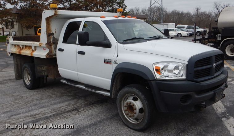 image for item DF3039 2009 Dodge Ram 5500HD Quad Cab dump truck