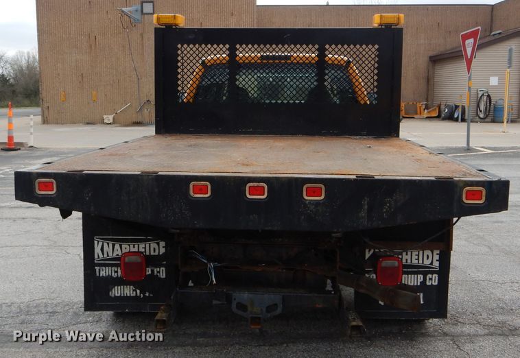 image for item DF3040 2008 Ford F550 Super Duty XL Crew Cab dump flatbed truck