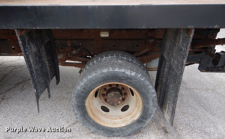 image for item DF3040 2008 Ford F550 Super Duty XL Crew Cab dump flatbed truck