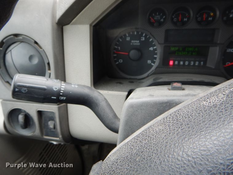 image for item DF3041 2008 Ford F450 Super Duty XL Crew Cab dump flatbed truck