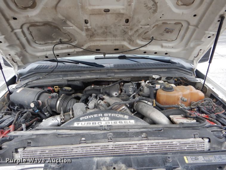 image for item DF3041 2008 Ford F450 Super Duty XL Crew Cab dump flatbed truck