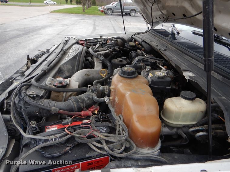 image for item DF3041 2008 Ford F450 Super Duty XL Crew Cab dump flatbed truck