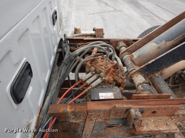 image for item DF3041 2008 Ford F450 Super Duty XL Crew Cab dump flatbed truck