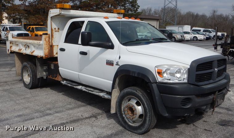 image for item DF3042 2009 Dodge Ram 5500HD Quad Cab dump truck