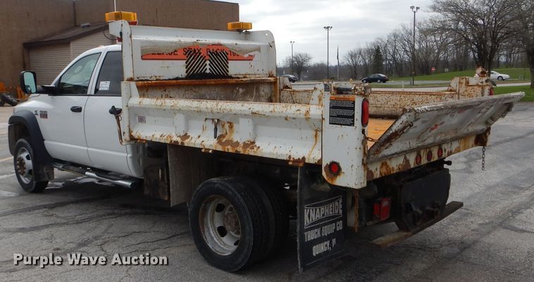 image for item DF3042 2009 Dodge Ram 5500HD Quad Cab dump truck