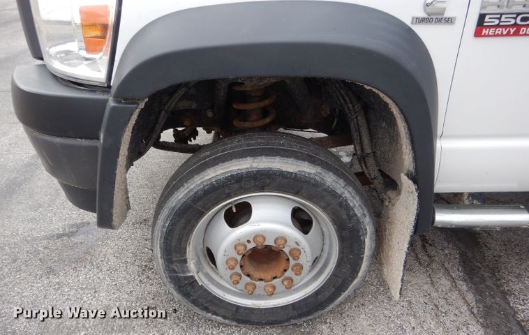 image for item DF3042 2009 Dodge Ram 5500HD Quad Cab dump truck