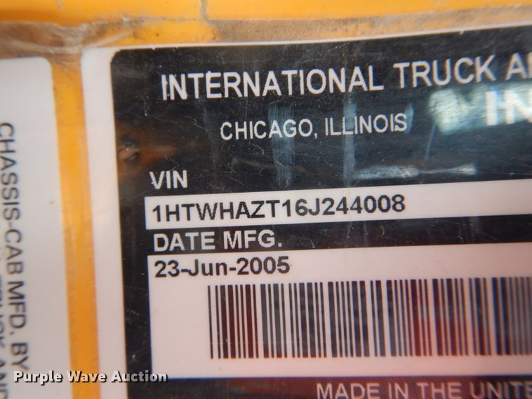 image for item DF3047 2006 International 7400 dump truck