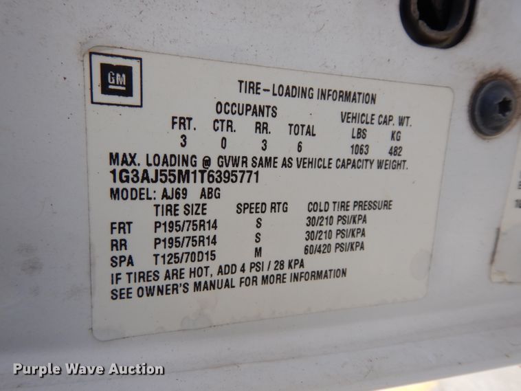 image for item DG6433 1996 Oldsmobile Ciera SL