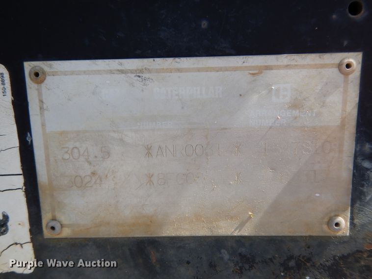 image for item DH2445 Caterpillar 304.5 mini excavator