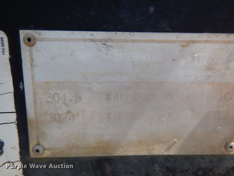 image for item DH2445 Caterpillar 304.5 mini excavator