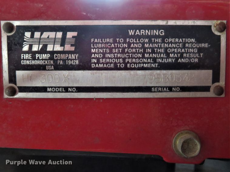 image for item GI9162 Hale HP300X brush fire unit