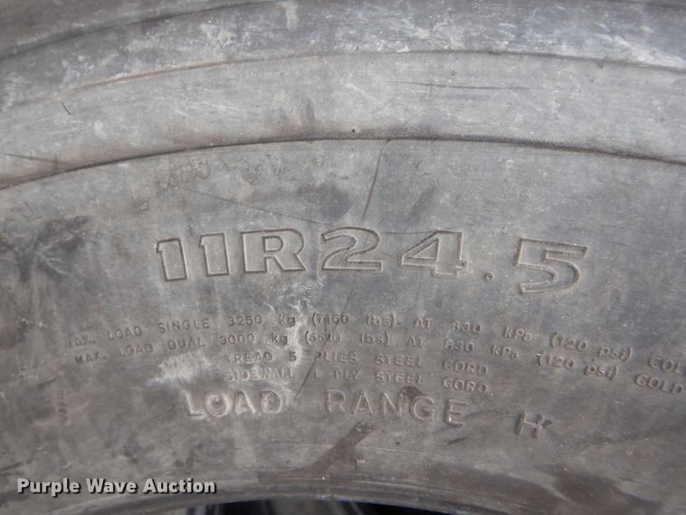 image for item GO9582 (8) 11R24.5 tires