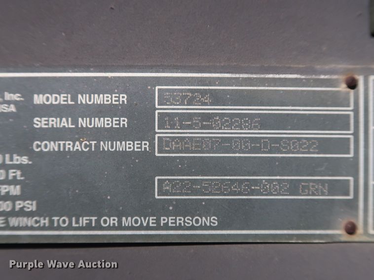 image for item GS9822 DP 53724 winch