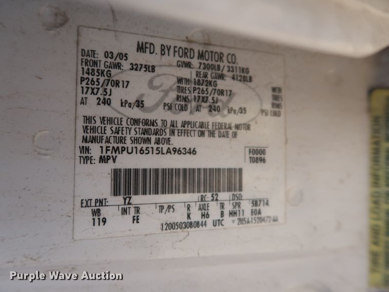 image for item GS9824 2005 Ford Expedition  SUV