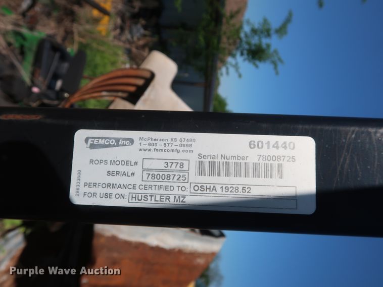 image for item GS9826 Hustler Super Z 928887A ZTR lawn mower