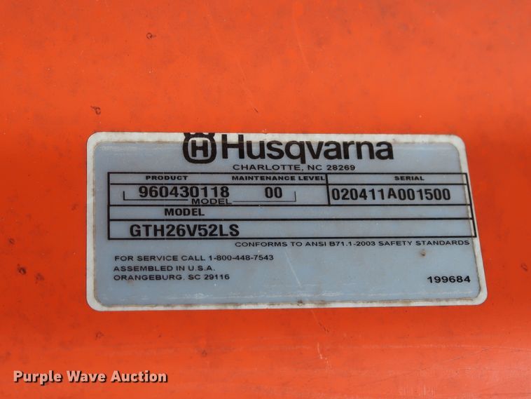 image for item GS9828 Husqvarna GTH26V52LS lawn mower
