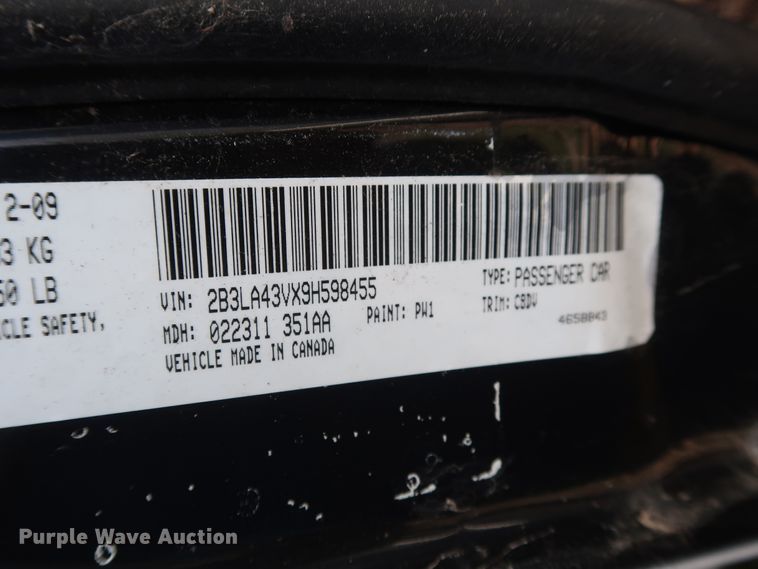 image for item GS9829 2009 Dodge Charger