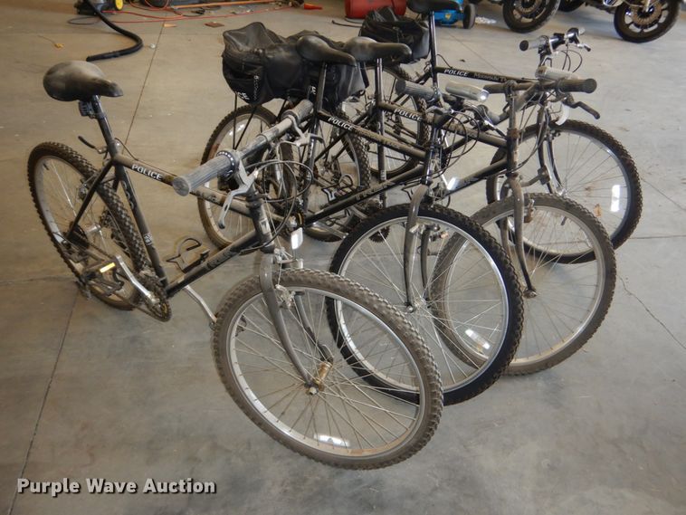 image for item GX9889 (4) Trek Mountain Track 800 police bicycles