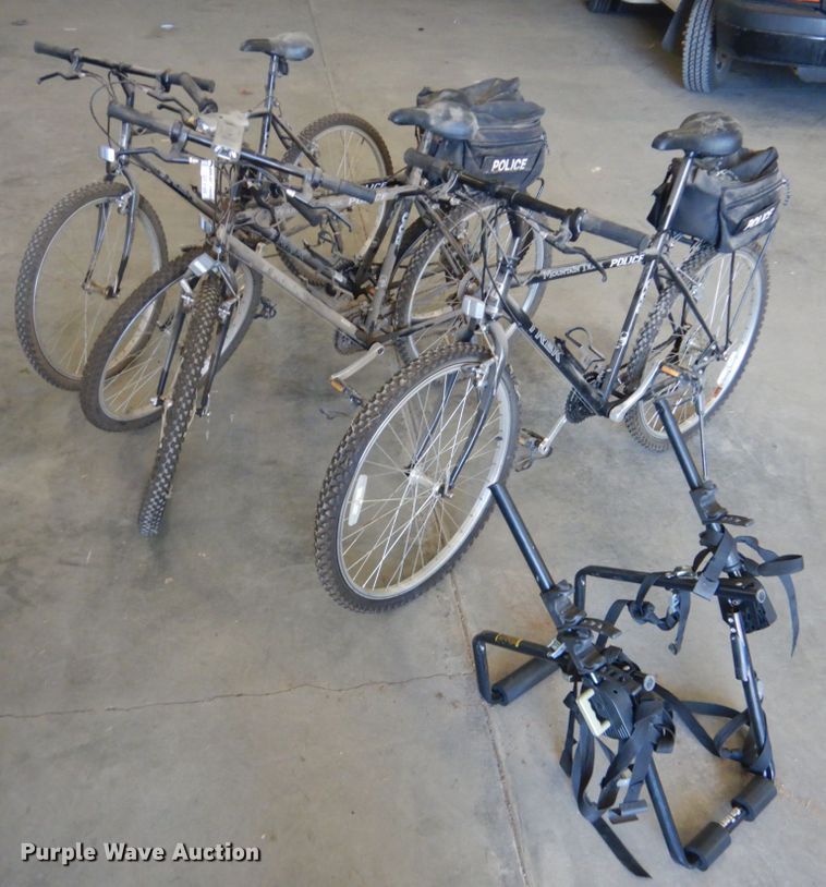 image for item GX9889 (4) Trek Mountain Track 800 police bicycles