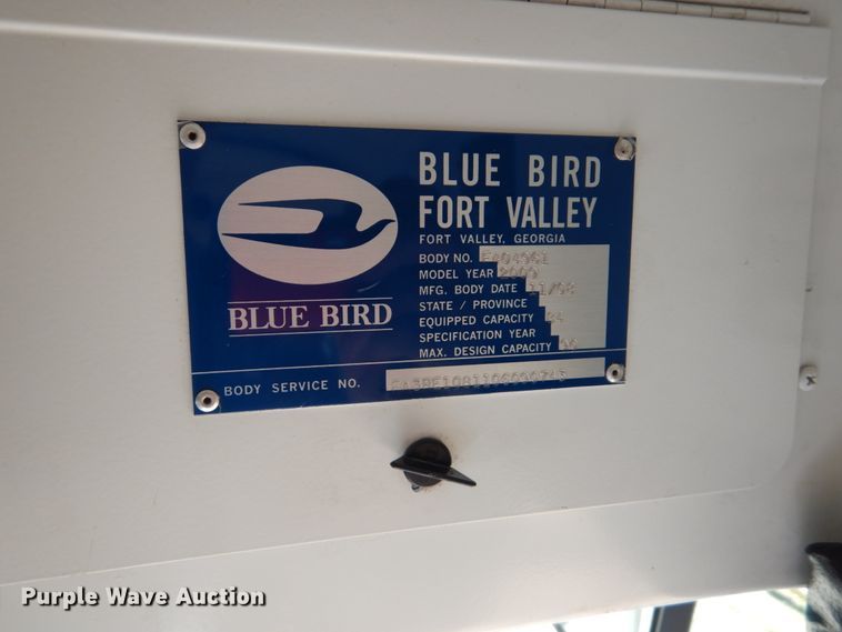 image for item GX9895 2009 Blue Bird All American school bus