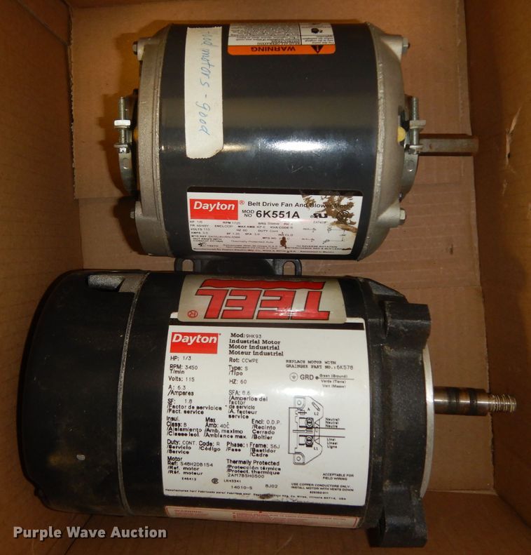 (3) electric motors in Manhattan, KS Item HT9014 sold Purple Wave