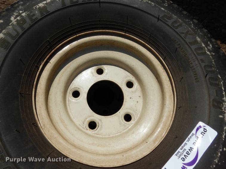 image for item HT9065 (2) Kenda 20 x 10.00-8 tires and wheels