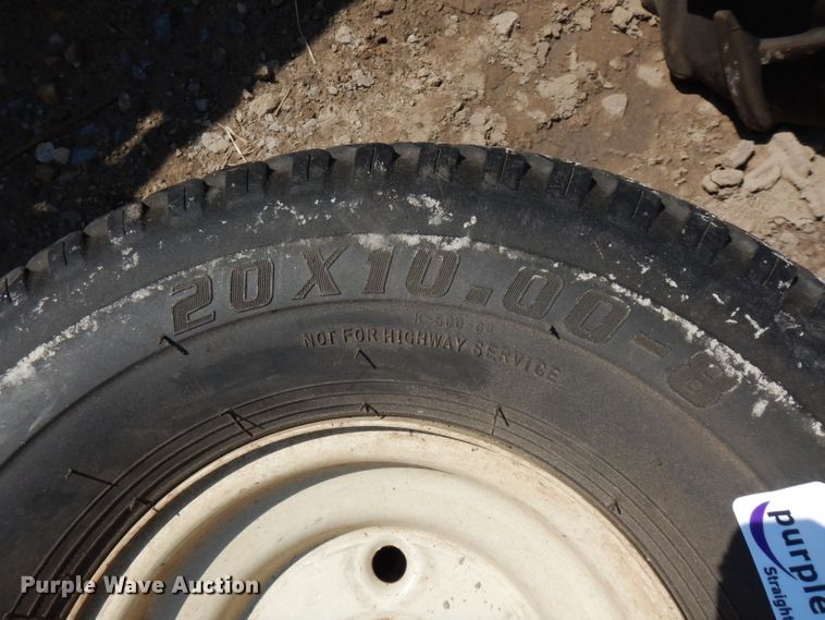 image for item HT9065 (2) Kenda 20 x 10.00-8 tires and wheels