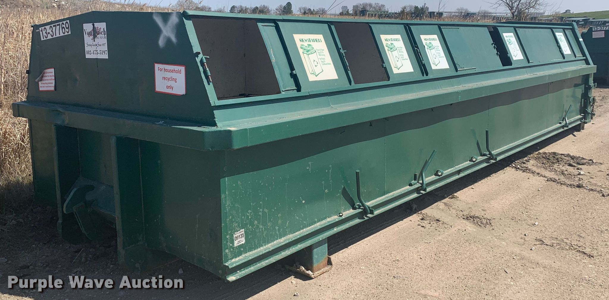 (2) rolloff recycling containers in Lincoln, NE Item GY9020 sold