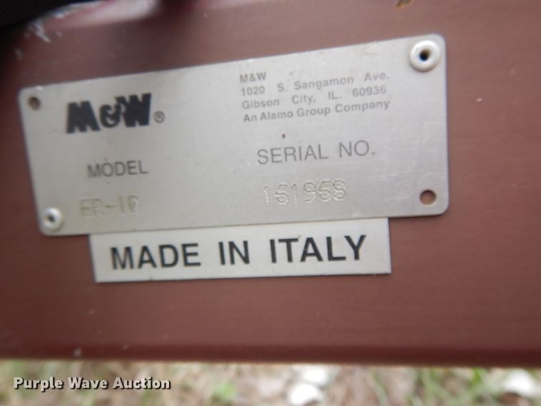 image for item DF6054 M&W ER10 hay rake