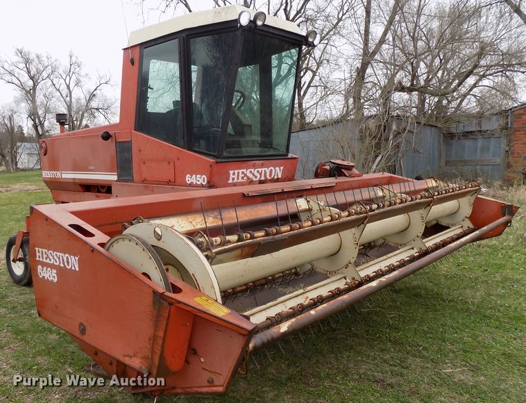 image for item DG2563 Hesston 6450 windrower