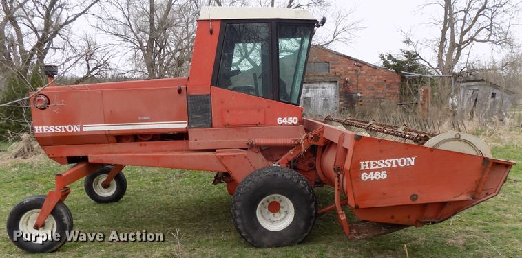 image for item DG2563 Hesston 6450 windrower