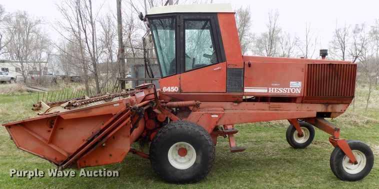 image for item DG2563 Hesston 6450 windrower