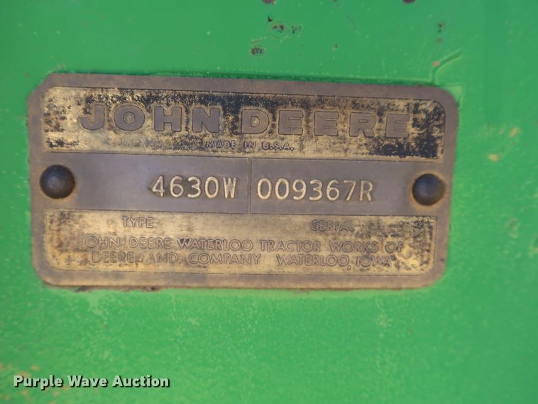 image for item DG7127 1974 John Deere 4630 tractor
